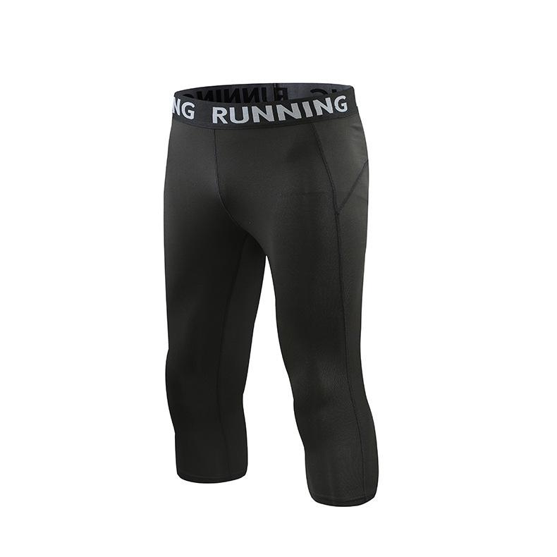 Herren & Kinder Schnelltrocknende Kompressions-Laufshorts - 7/8 Länge