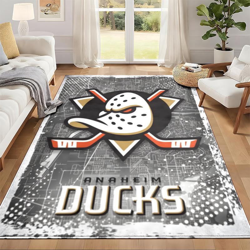 Anaheim Ducks Kobereček rohožka do obývacího pokoje nebo ložnice Ochranná podložka pod židli Kancelářská dekorace Vánoční dárek Dárek k narozeninám