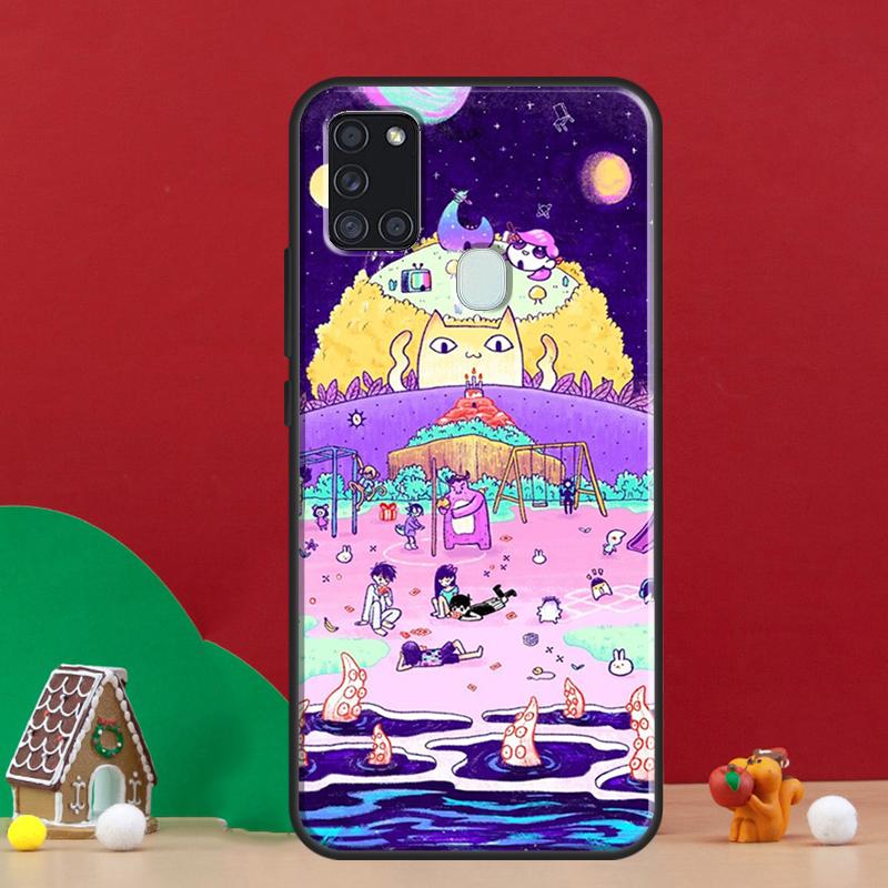 Omori Game Cover For Samsung Galaxy A54 A34 A14 A32 A12 A22 A52 A72 A13 A33 A53 A50 A52S A51 A71 Back Case