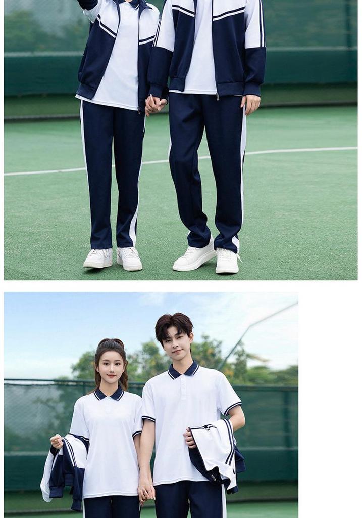 Middle School & High School College Style Uniform Set - Long Sleeve for Autumn/Spring - Performance & Sports Day Costume