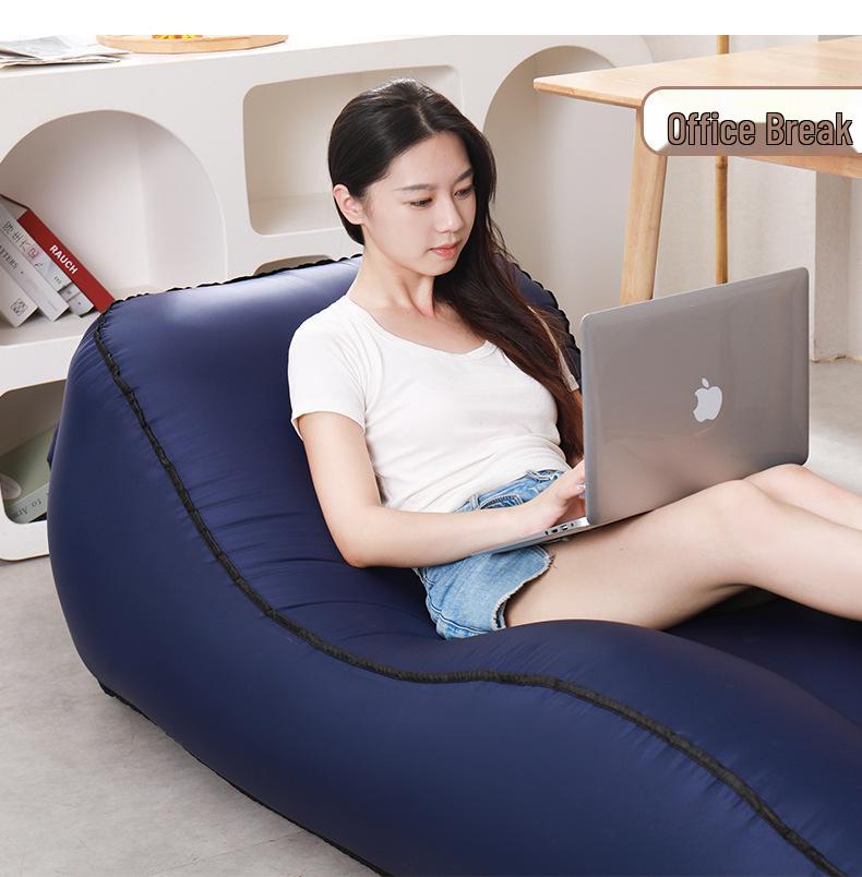 Inflatable Portable Air Lounger Beach Sofa - Outdoor Lazy Nap Bed