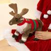 Christmas Reindeer Plush Decor With Pp Cotton Filling For Holiday Festivities