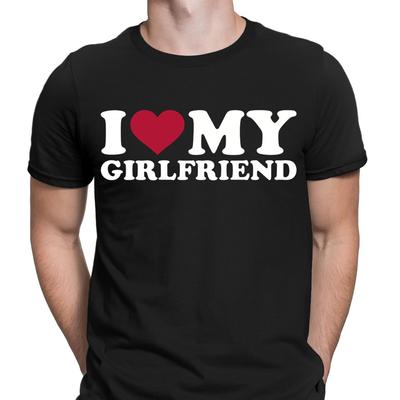 Ich Liebe Meine Freundin Freund Geschenk Slogan Lustig Liebe Herren T-Shirts T-Shirt Top NED
