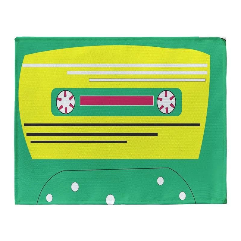 

45x30cm Music Tape Placemat Rectangle Durable Washable Dining Table Mat Place Mat Non-slip Kitchen Plate Mat Bowl Coaster Decor 2pcs 30x45cm