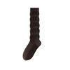 Women's Thickened Warm Mid-Calf Socks - White Boneless Leg Warmers for Autumn/Winter