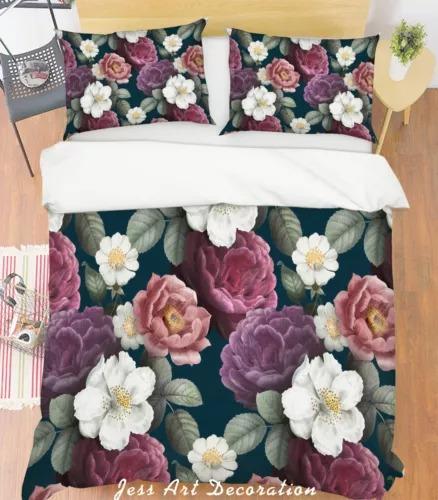 Floral Soft Duvet Cover Beding Decoration Gift First Choice Suitable for Children Young Boys Young Girls plus Adult Peoples Soft Warm plus Breathable