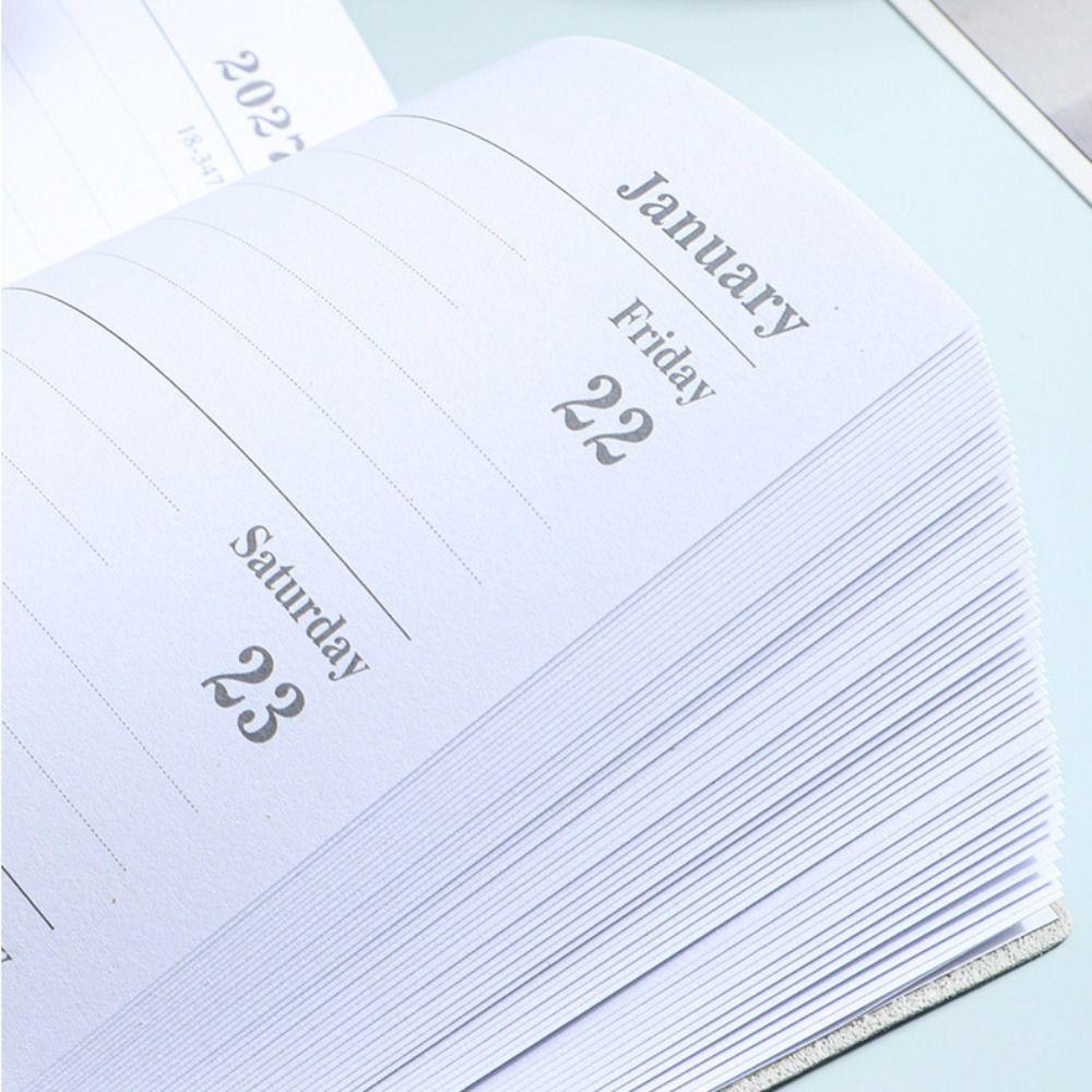 Wear-resistant 2027 Schedule Planner Notepad A6 Office Work Planner Diary Writing Pads  Business