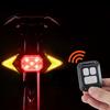 USB wiederaufladbare Blinker Radfahren Rücklicht Fahrrad Licht Fernbedienung