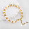 10pcs 15pcs 20pcs 18K Gold Plated Leaf Flower Bead Caps Bracelet Necklace Crafts Round Bead Cap DIY Jewelry Making Accessories