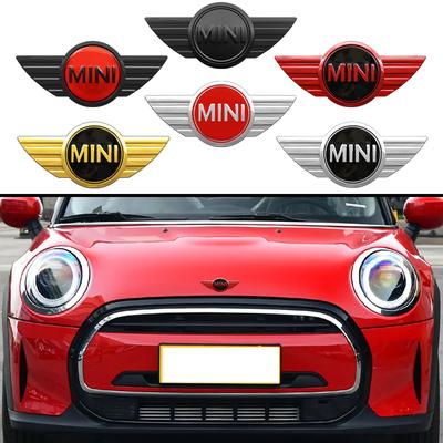 Grill przedniej maski samochodu Naklejki z logo na tylną klapę Bagażnika Akcesoria samochodowe Logo do Mini Cooper R55 R56 R50 R60 R61