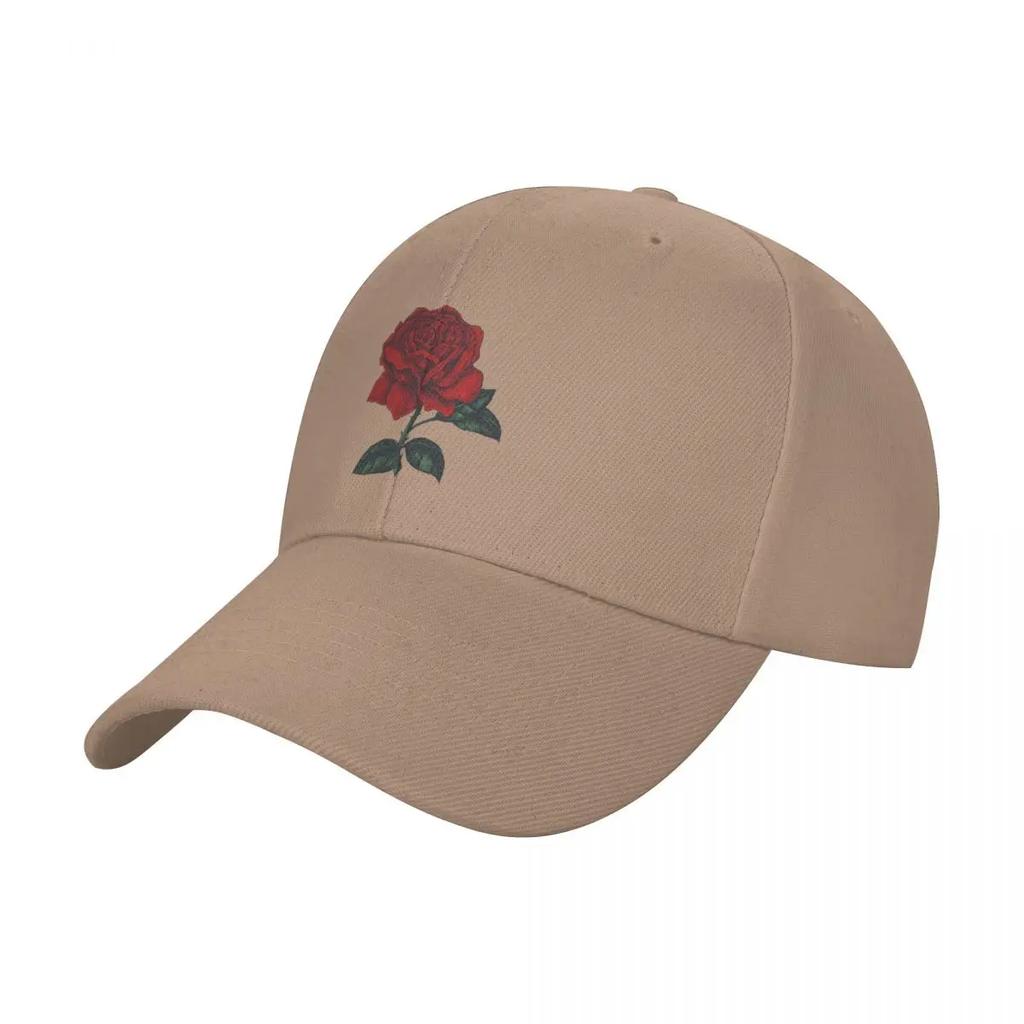 RED ROSE Flower Painting Baseball Cap Dad Hat Fishing Caps Unisex Funny Hats Unisexs Caps Womens