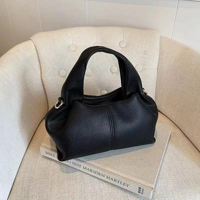 French Niche Portable Cloud Bag Women's 2024 Autumn New Versatile Lunch Box Bag High-end Shoulder Messenger Bag