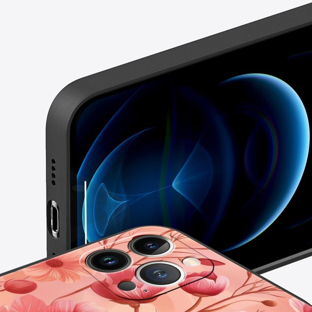 Abstract Plants Flower Phone Case Cover for iPhone 17 16 15 14 13 12 Pro Max 11 Pro Max 17 AIR Plus Shockproof Soft TPU Shell