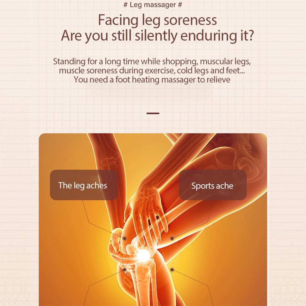 360° Coverage Electric Air Pressure Calf Massager Leg Massager Hot Compress Knee Thigh Massage Leg Beauty Instrument