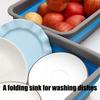 Venkovní kempingové umyvadla Přenosné skládací nožní umyvadlo Pohodlná lázeň na namáčení nohou pro cestování, kempování, domácí použití Odolné