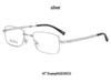 Versatile Pure Titanium Folding Eyeglasses Frame, Prescription-Ready, Anti-Blue Light, Portable & Business-Friendly