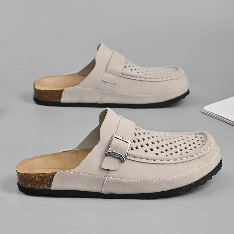 Hot Selling Breathable Lightweight Flat Shoes Europe America Men's Versatile Outdoor Slippers Fashionable Men's Beach Shoes