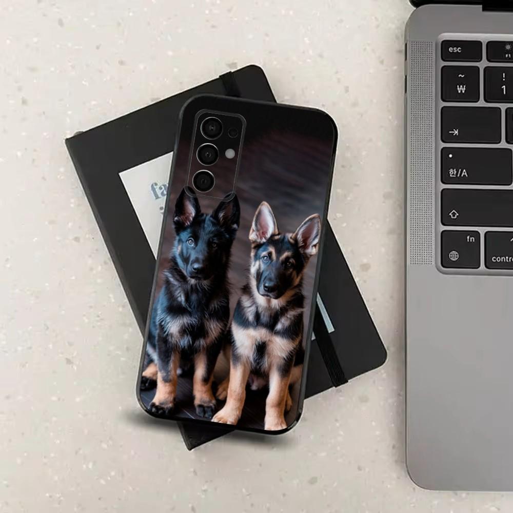 Animal German Shepherd Dogs Phone Case For Samsung Galaxy A91,A80,A73,A72 ,A71,A53A52,A32 ,A31A22,A21s,A20,Black Cover