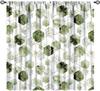 Sage Green Modern Curta,Abstract Geometric Art Pattern Drapes Window 2 Panel Rod Pocket Curtain For Bedroom Living Room Decor