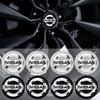 4PCS 54/60mm Car Wheel Center Hub Emblem Stickers Tire Rim Cover Accessories For X-trail Qashqai Note Juke Sentra Patrol