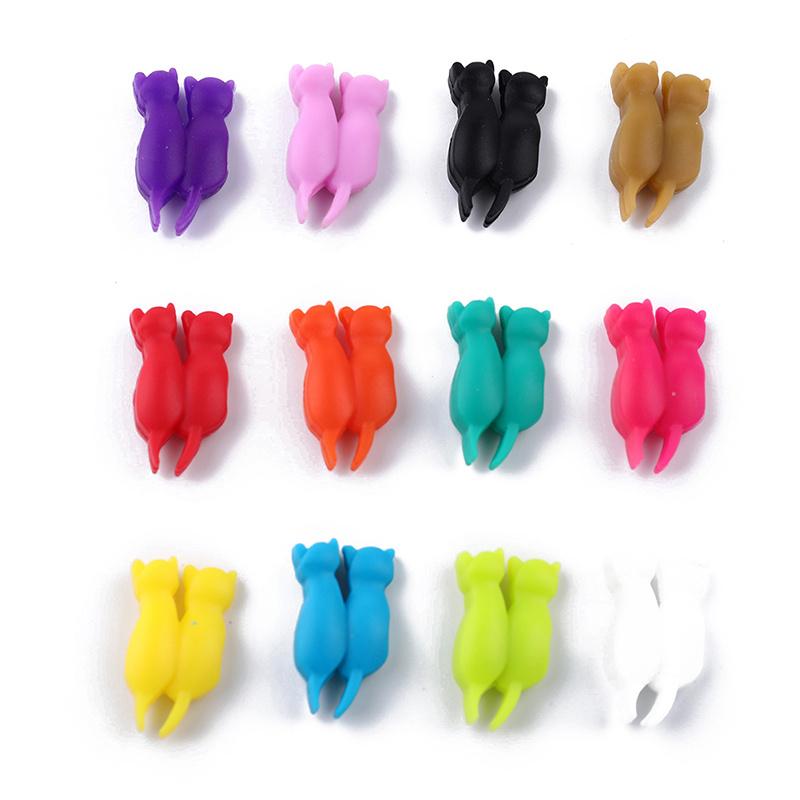 6/12pcs Wine Glass Marker Wine Charms Glasses Identifier Marker Cups Glasses Markers Silicone Glass Tongue Shape Glasses Tags