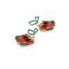 Accessories Rhinestone Pumpkin Earrings Pumpkin Stud Earrings Women's Earrings Halloween Ear Stud