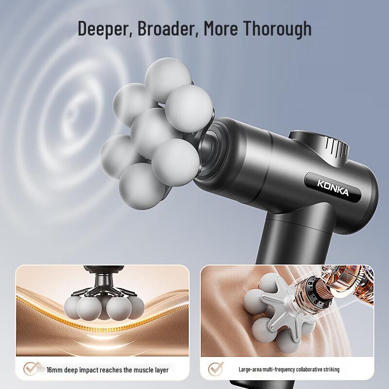 KONKA LV19-9X Percussion Massager CN Plug (adapter Included)