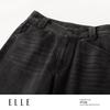 ELLE Women's High-Waist Wide-Leg Jeans