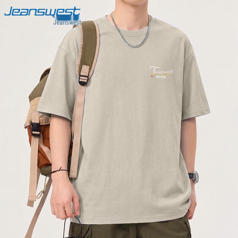 Jeanswest Men s Heavyweight Pure Cotton Loose Fit T-Shirt 2XL