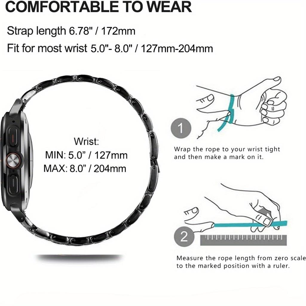 Bracelet de Montre en Métal Bling Diamant Strass + Étui de Protection en PC Pour Samsung Galaxy Watch 8 44mm 40mm Montre Business Bracelet Galaxy Watch 8