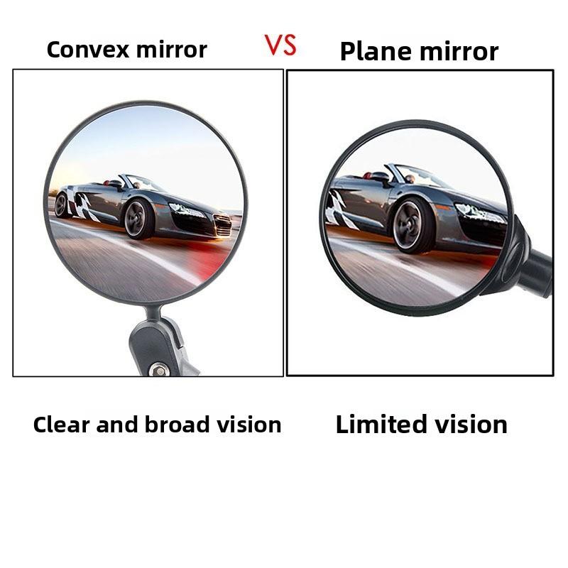 Bicycle Rearview Mirror Foldable Convex Rearview Mirror for Mountain and Road Bikes Universal Reflective Mirror Cycling Equipment