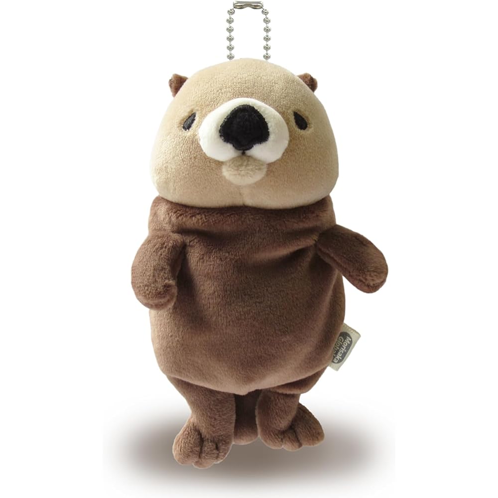 Morisaka Global Mochirakko Mini Raccoon Plush Toy 7x5x13cm Soft Touch Cute Animal Mochi Series