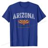 Arizona Flag Retro Men Women Kids Gift T-Shirt Custom Tshirts Fashion Cotton Men Tops Tees Customized