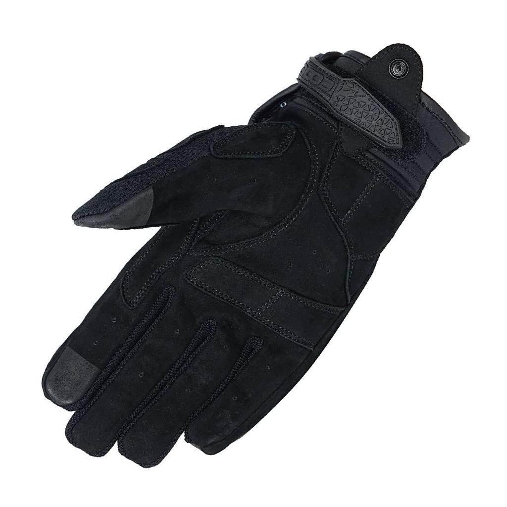 Motorcycle Coolmax Comfort Knuckle WM RR8029BKL2 ROUGH&ROAD Gloves, Black, Size