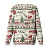 Women's Casual Neck Long Sleeve Raglan Christmas Print Pullover Sweatshirt