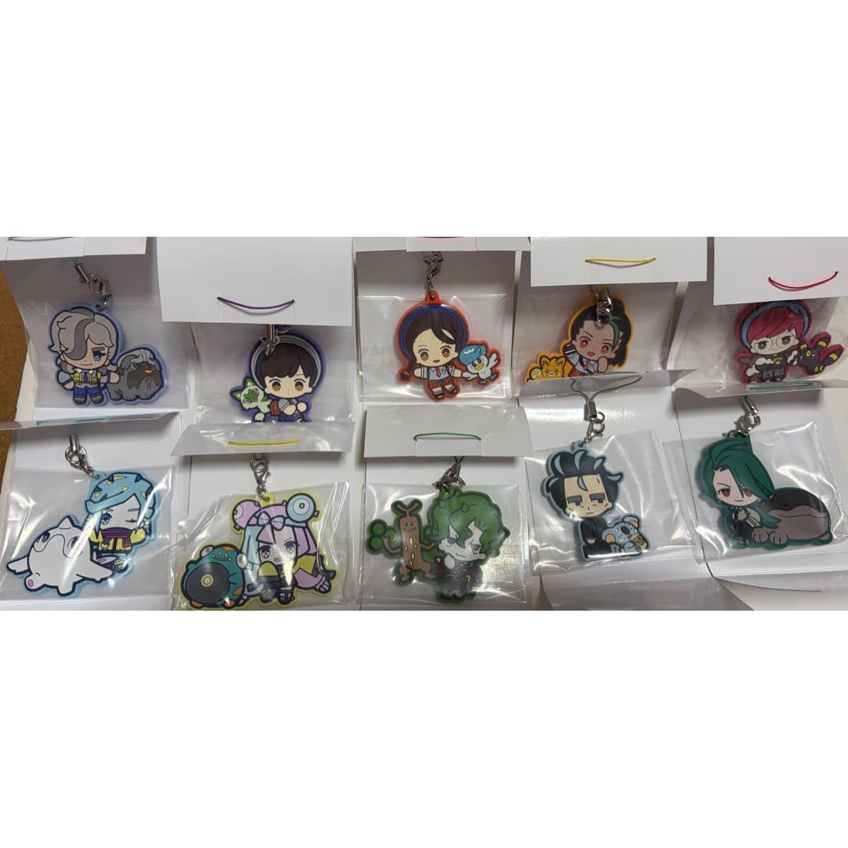 Used Pokemon Center Rubber Strap Collection Paldea Edition All 10 types set