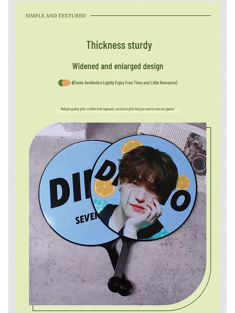 Büyük ve Küçük Kendin Yap Konser Yelpazeleri - Japon/Kore Yıldızı ve Anime Yuvarlak Yelpaze Ürünleri