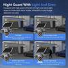 AIOOK Triple-Objektiv 4G CCTV HD 15MP Solarkamera Außen Wasserdicht V380 Pro Kamera Mobile Verfolgung Nachtsicht Lichter Alarme