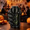 Raffredda Lattine per Feste Artiglio Gotico Portabevande per Lattine da 12oz, Supporto per Bevande Mostro Stampato in 3D con Display da Tavolo Halloween Manico Laterale, Unico
