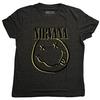 Nirvana T Shirt Inverse Smiley Brindle S Black