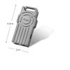 Titanium Dual-Tube Survival Whistle EDC Outdoor Gear Compact Emergency Signal Tool Hiking Camping Trekking