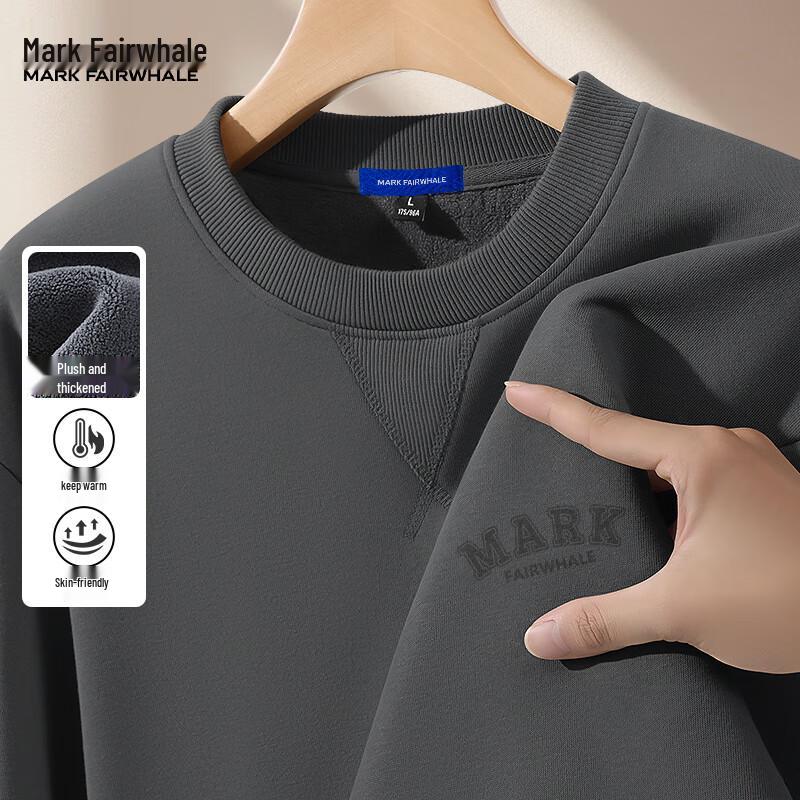 Mark Fairwhale Men's Heavyweight Fleece-lined Crew Neck Sweatshirt