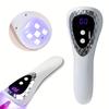 LINMANDA Handheld UV-LED-Nagellampe USB-wiederaufladbare Mini-Maniküre-Lampe Nageltrockner Mit 5 Lampenperlen Schnell trocknender Gel-Nagellack