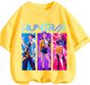 Breathable Lightweight Kpop Demon Hunters Graphic Tee Casual Summer Street Wear Basic Daily Tops For Kids 3 To 14 Years Old