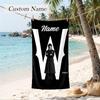 Wednesday Custom Name Printed Beach Towel Personalized Soft Towel For Swimming Beach Travel