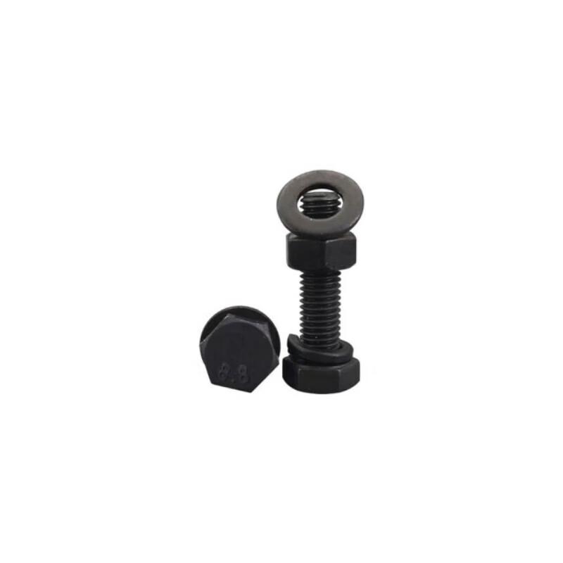 8.8 Grade Black External Hex Bolt, Nut & Washer Set