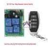 12V 4-Channel Remote Switch with Metal 4-Key Remote: Jog/Self-Locking/Output Signal Options