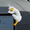 Cute 3D Resin Duck Figurine Animal Decor For Car Dashboard Desk Home Lovely Mini Craft Ornament Gift For Friends Duck Ornament