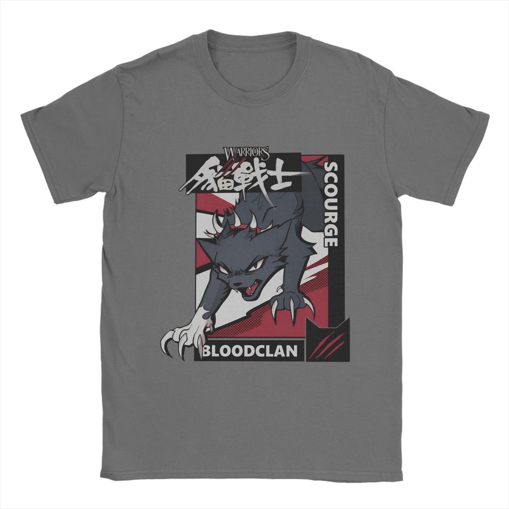 Scourge From Warrior Cats Unisex T Shirt Samurai Cat Cool Tee Shirt Short Sleeve O Neck TShirt 100 Cotton Party Tops