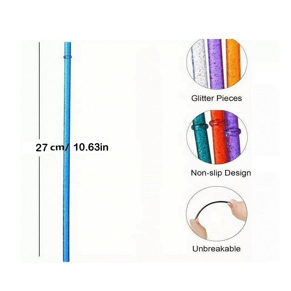 1PC Portable Gold Powder Plastic Straw Car Cup Straws  for Stanley 40oz/30oz/20oz